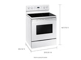 5.9 cu. ft. Freestanding Electric Range with Convection in White