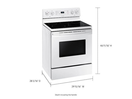 5.9 cu. ft. Freestanding Electric Range with Convection in White