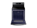 5.9 cu. ft. Freestanding Electric Range with True Convection & Steam Assist in Black Stainless Steel