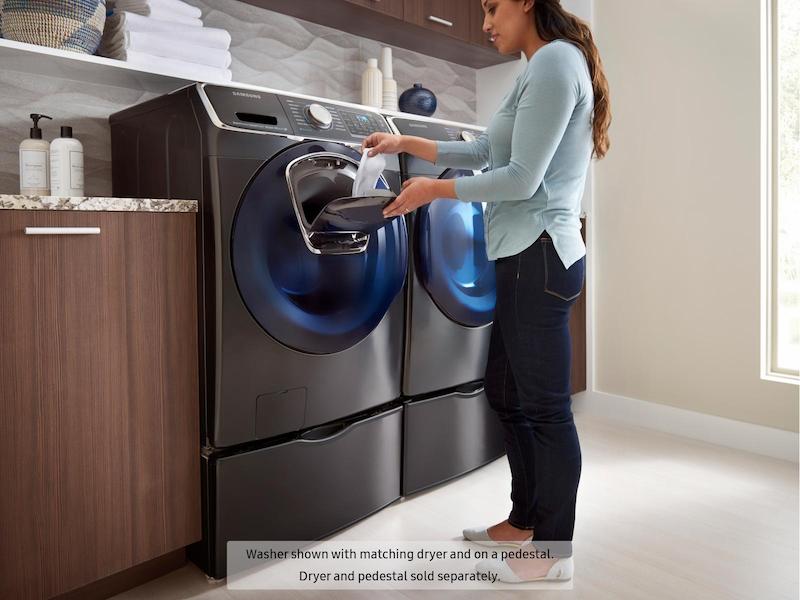 5.0 cu. ft. AddWash™ Front Load Washer in Black Stainless Steel