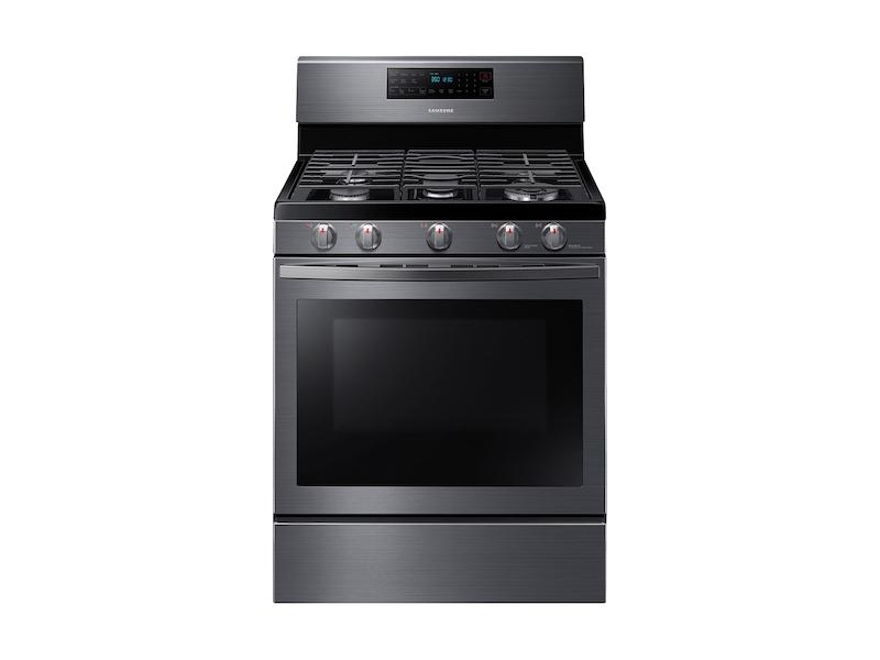 5.8 cu. ft. Freestanding Gas Range with Air Fry and Convection in Black Stainless Steel