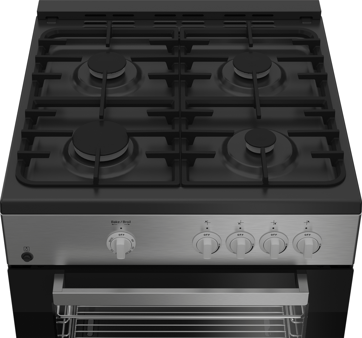 24" Stainless Steel Slide-In Gas Range