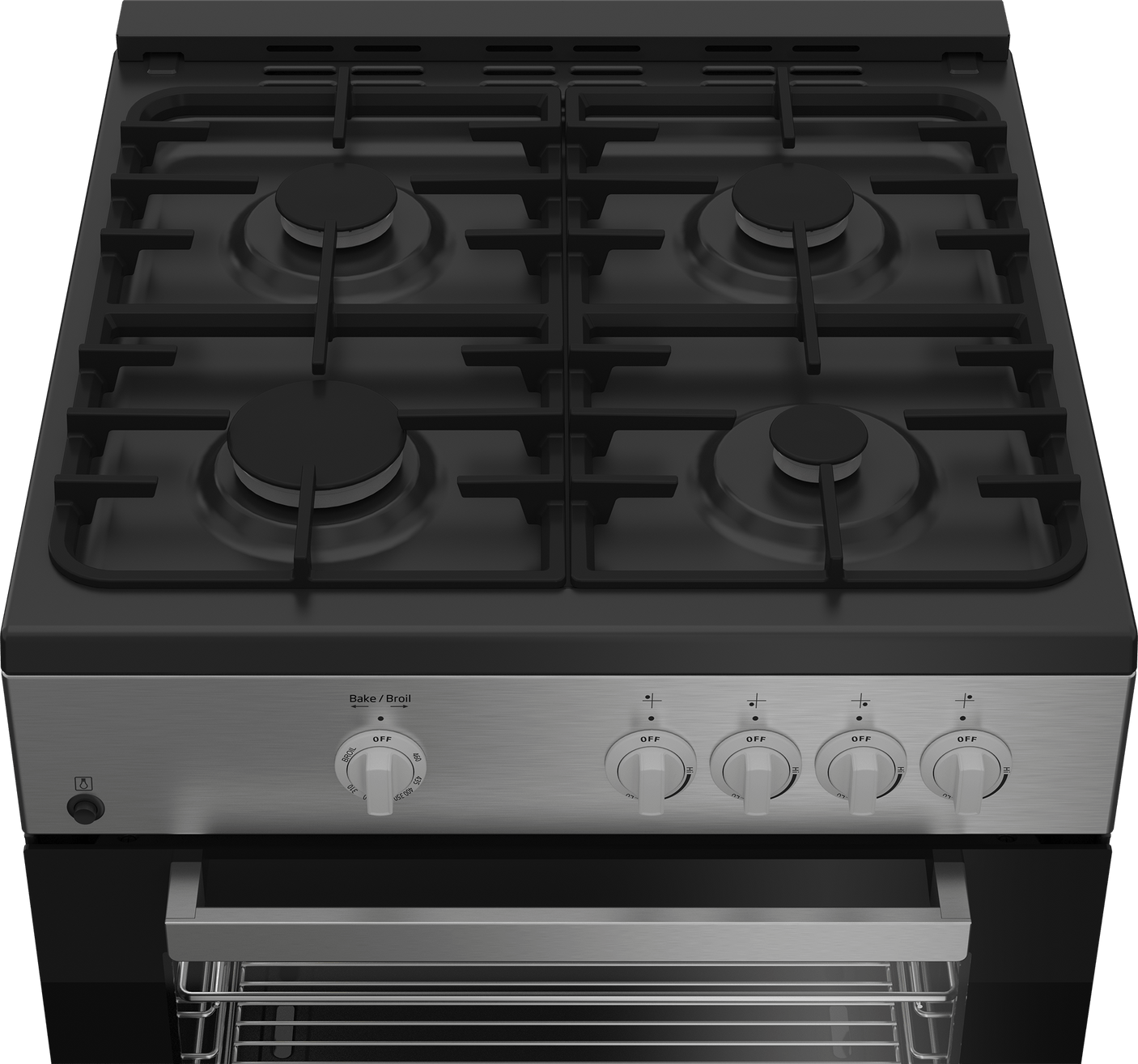 24" Stainless Steel Slide-In Gas Range