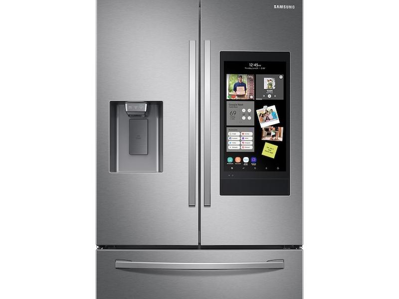 26.5 cu. ft. Large Capacity 3-Door French Door Refrigerator with Family Hub™ and External Water & Ice Dispenser in Stainless Steel