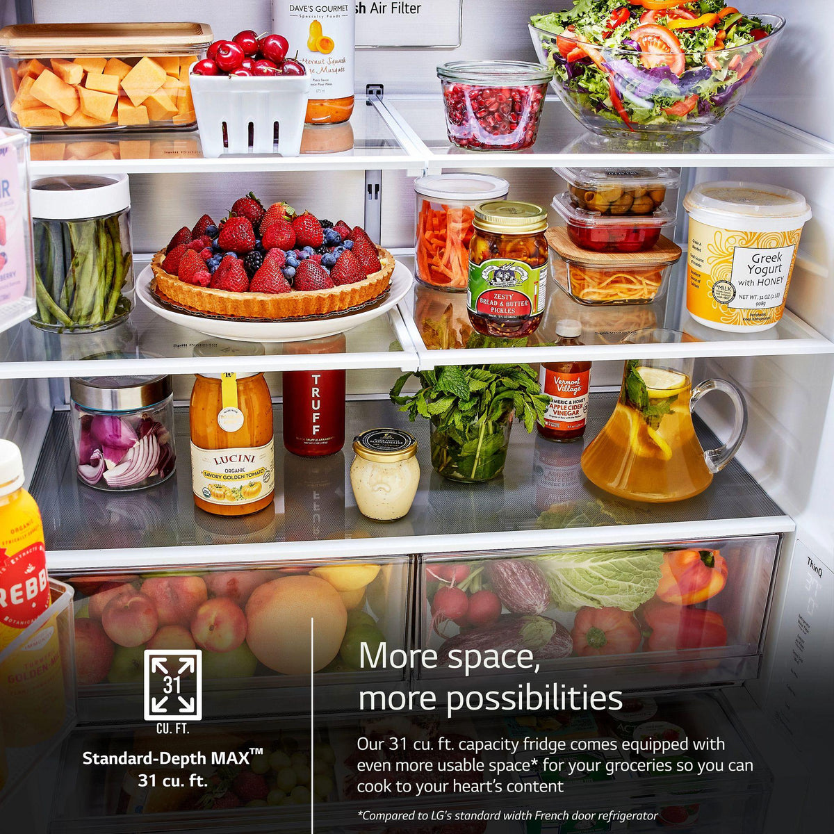 31 cu. ft. Smart Standard-Depth MAX™ French Door Refrigerator with Four Types of Ice