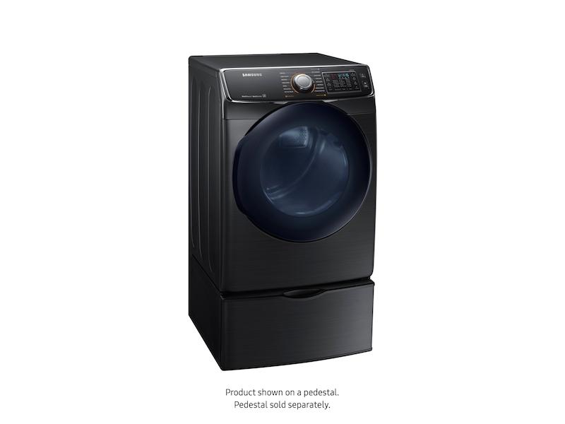 7.5 cu. ft. Smart Electric Dryer with MultiSteam™ in Black Stainless Steel