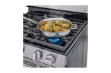 LG 2 Piece Gas Range and Over the Range Microwave Set  LRGL5823S & MVEL2033F