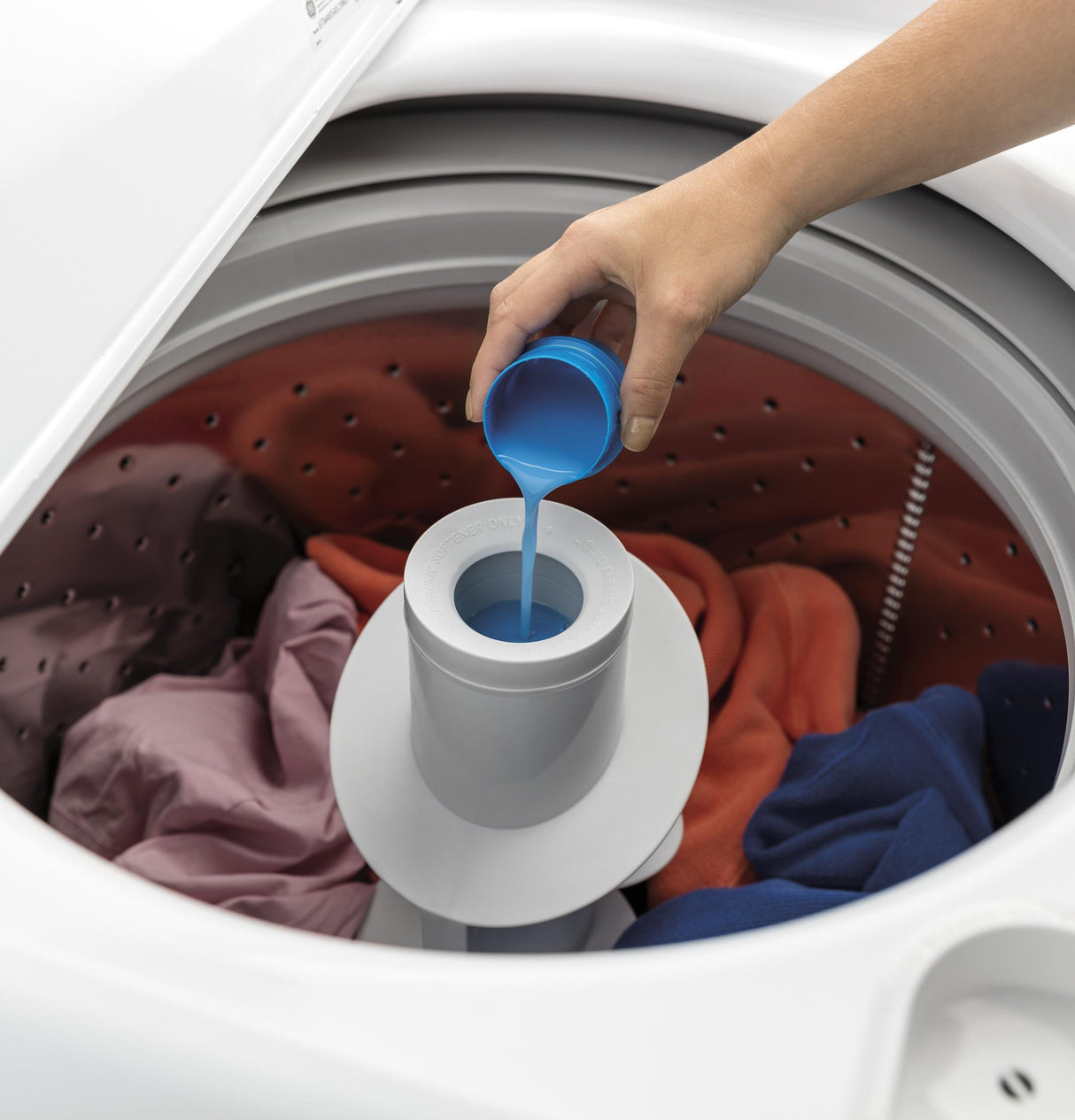 GE® 3.8 cu. ft. Capacity Washer with Stainless Steel Basket