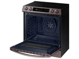 Bespoke Smart Slide-in Electric Range 6.3 cu. ft. with Smart Dial & Air Fry in Tuscan Steel