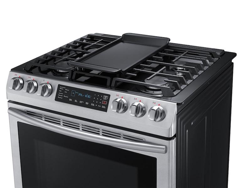 5.8 cu. ft. Slide-in Gas Range with Convection in Stainless Steel