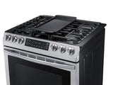 5.8 cu. ft. Slide-in Gas Range with Convection in Stainless Steel