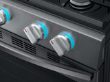 5.8 cu. ft. Freestanding Gas Range with True Convection in Black Stainless Steel