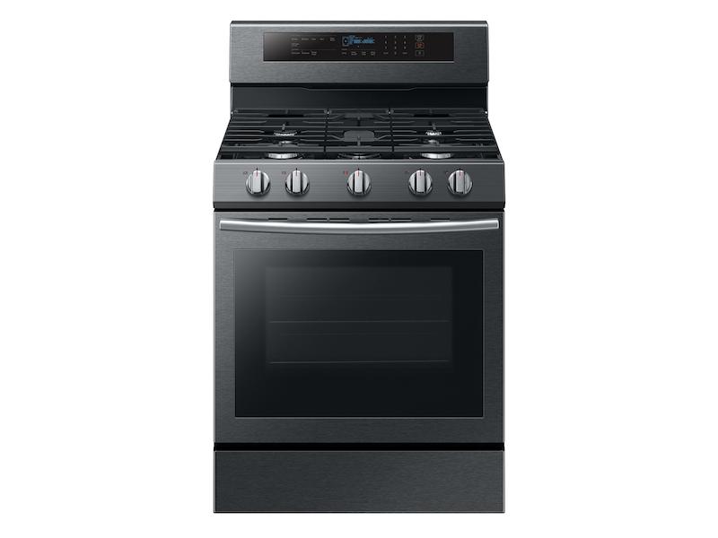5.8 cu. ft. Freestanding Gas Range with True Convection in Black Stainless Steel