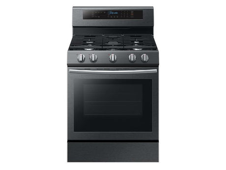 5.8 cu. ft. Freestanding Gas Range with True Convection in Black Stainless Steel