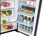 22 cu. ft. Food Showcase Counter Depth Side-by-Side Refrigerator with Metal Cooling in Black Stainless Steel