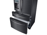 22 cu. ft. Food Showcase Counter Depth 4-Door French Door Refrigerator in Black Stainless Steel