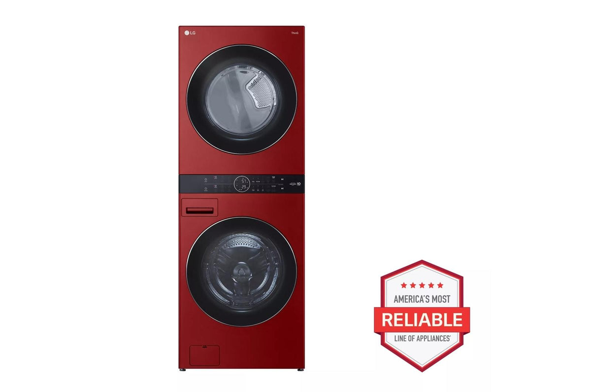 Single Unit Front Load LG WashTower™ with Center Control™ 4.5 cu. ft. Washer and 7.4 cu. ft. Gas Dryer
