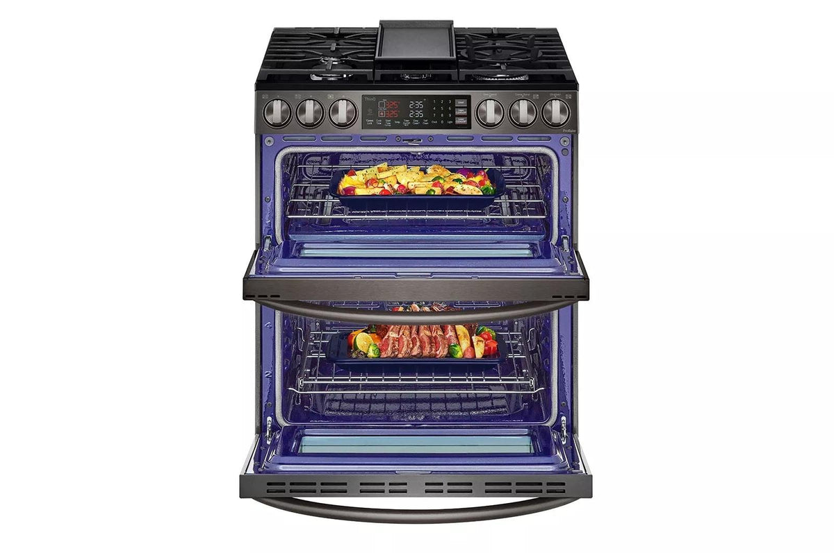 6.9 cu. ft. Smart Gas Double Oven Slide-in Range with InstaView®, ProBake® Convection, Air Fry, and Air Sous Vide