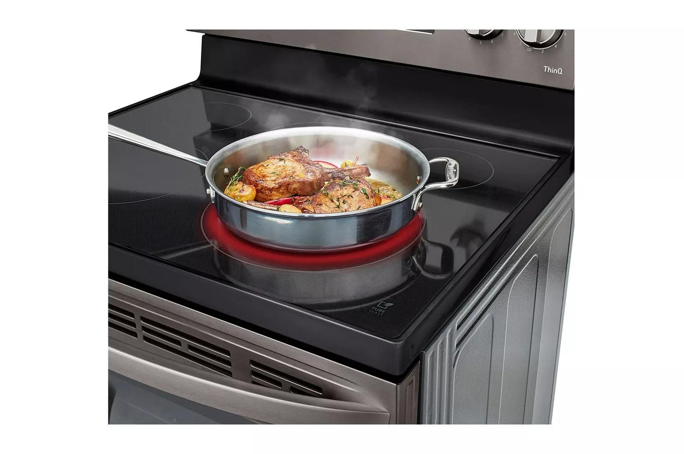 6.3 cu ft. Smart Wi-Fi Enabled Fan Convection Electric Range with Air Fry & EasyClean®