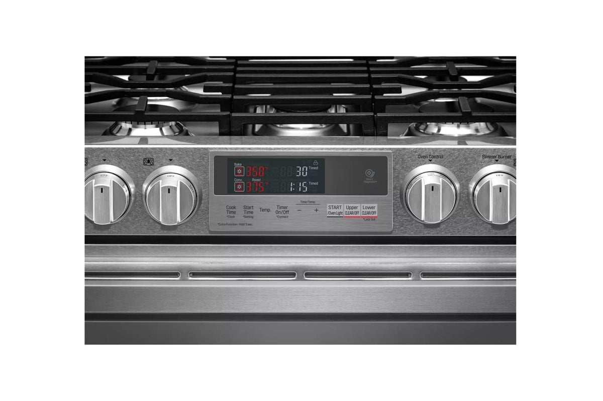 LG SIGNATURE 7.3 cu. ft. Smart Wi-Fi Enabled Dual Fuel Double Oven Range with ProBake Convection®