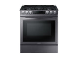 5.8 cu. ft. Slide-in Gas Range with Convection in Black Stainless Steel