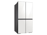 Bespoke Counter Depth 4-Door Flex™ Refrigerator (23 cu. ft.) in White Glass (2021)
