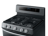 5.8 cu. ft. Freestanding Gas Range with True Convection in Black Stainless Steel