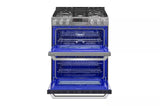 LG SIGNATURE 7.3 cu. ft. Smart Wi-Fi Enabled Dual Fuel Double Oven Range with ProBake Convection®