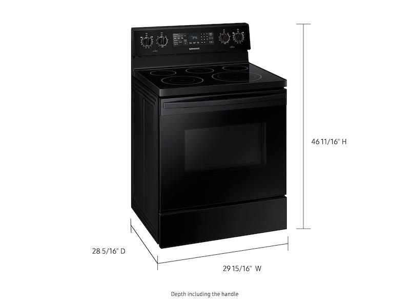 5.9 cu. ft. Freestanding Electric Range with Convection in Black