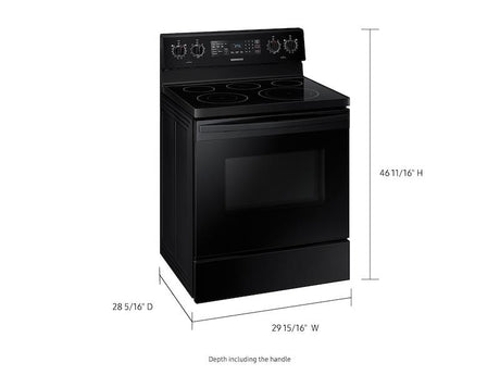 5.9 cu. ft. Freestanding Electric Range with Convection in Black