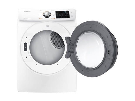 7.5 cu. ft. Electric Dryer with Steam in White