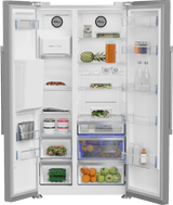 36" Side by Side Refrigerator with Harvestfresh