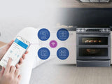 5.8 cu. ft. Slide-In Electric Range with Flex Duo™ & Dual Door in Black Stainless Steel