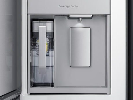 23 cu. ft. Smart Counter Depth 4-Door Flex™ Refrigerator with Beverage Center and Dual Ice Maker in Black Stainless Steel