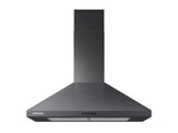 30" Wall Mount Hood in Black Stainless Steel