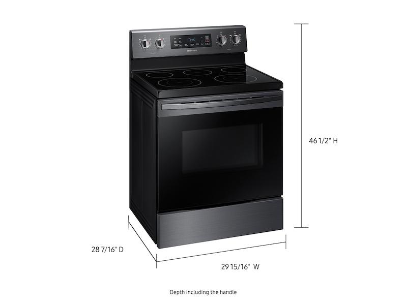 5.9 cu.ft. Freestanding Electric Range in Black Stainless Steel