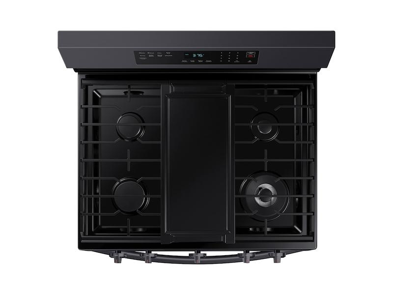 6.0 cu. ft. Smart Freestanding Gas Range with No-Preheat Air Fry & Convection in Black Stainless Steel