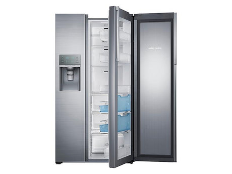 22 cu. ft. Food Showcase Counter Depth Side-by-Side Refrigerator with Metal Cooling in Stainless Steel