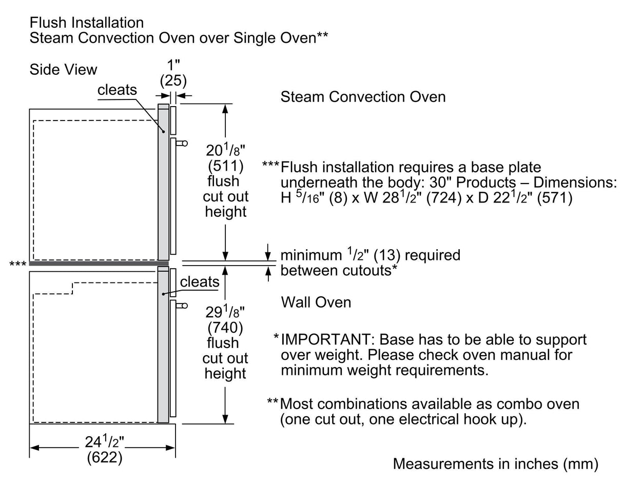 800 Series Single Wall Oven 30'' Black stainless steel HBL8442UC