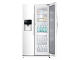 25 cu. ft. Food Showcase Side-by-Side Refrigerator with Metal Cooling in White