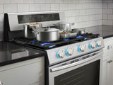 5.8 cu. ft. Freestanding Gas Range with True Convection in Stainless Steel