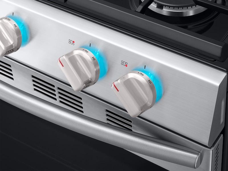 5.8 cu. ft. Freestanding Gas Range with True Convection and Steam Reheat in Stainless Steel