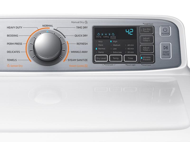 7.4 cu. ft. Gas Dryer in White