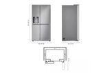 27 cu. ft. 36-inch Wide Side-by-Side Refrigerator - Stainless Steel