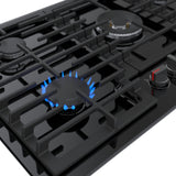 800 Series Gas Cooktop Black