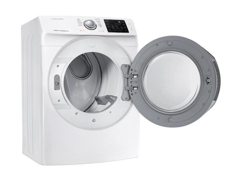 7.5 cu. ft. Electric Dryer with Steam in White