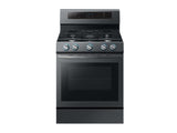 5.8 cu. ft. Freestanding Gas Range with True Convection in Black Stainless Steel