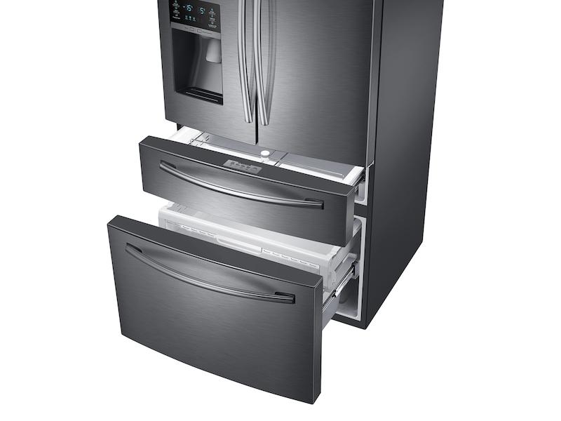 28 cu. ft. 4-Door French Door Refrigerator in Black Stainless Steel