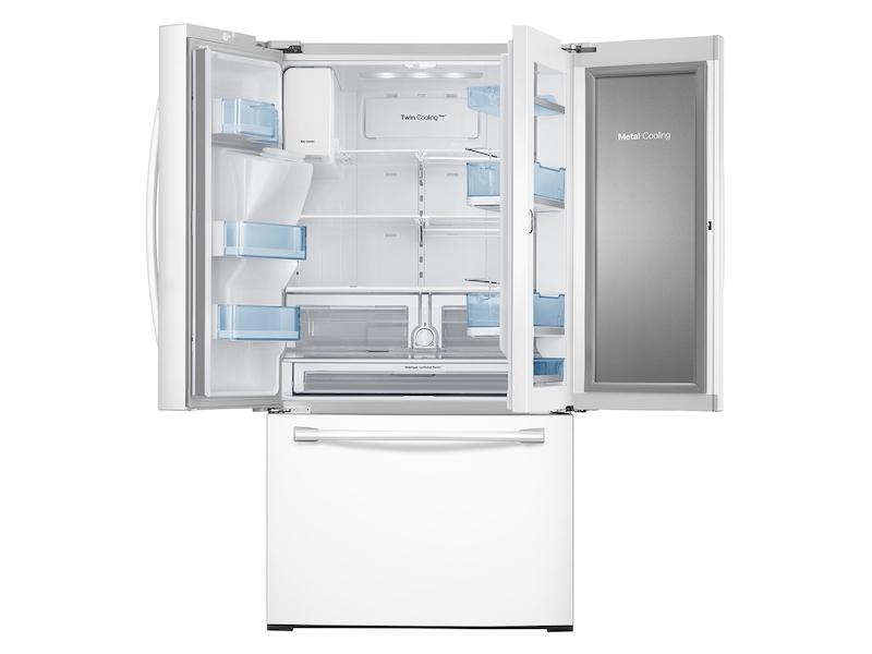 28 cu. ft. Food Showcase 3-Door French Door Refrigerator in White