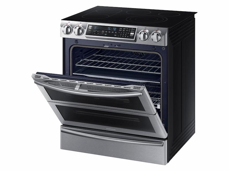 5.8 cu. ft. Slide-In Electric Range with Flex Duo™ & Dual Door in Stainless Steel